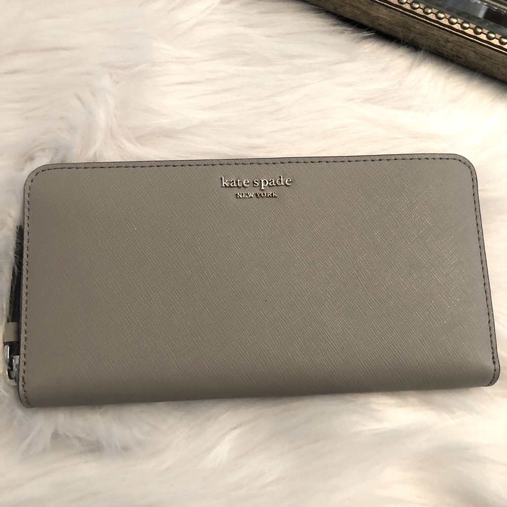 Kate Spade Continental Wallet Cameron Soft Taupe